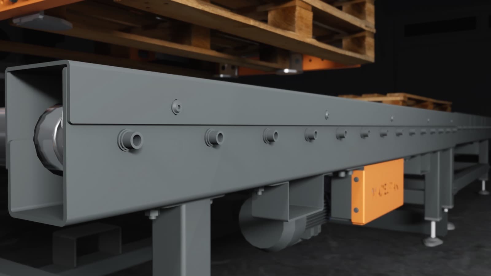 Pallet destackers — automatic pallet magazine — visualisation 3