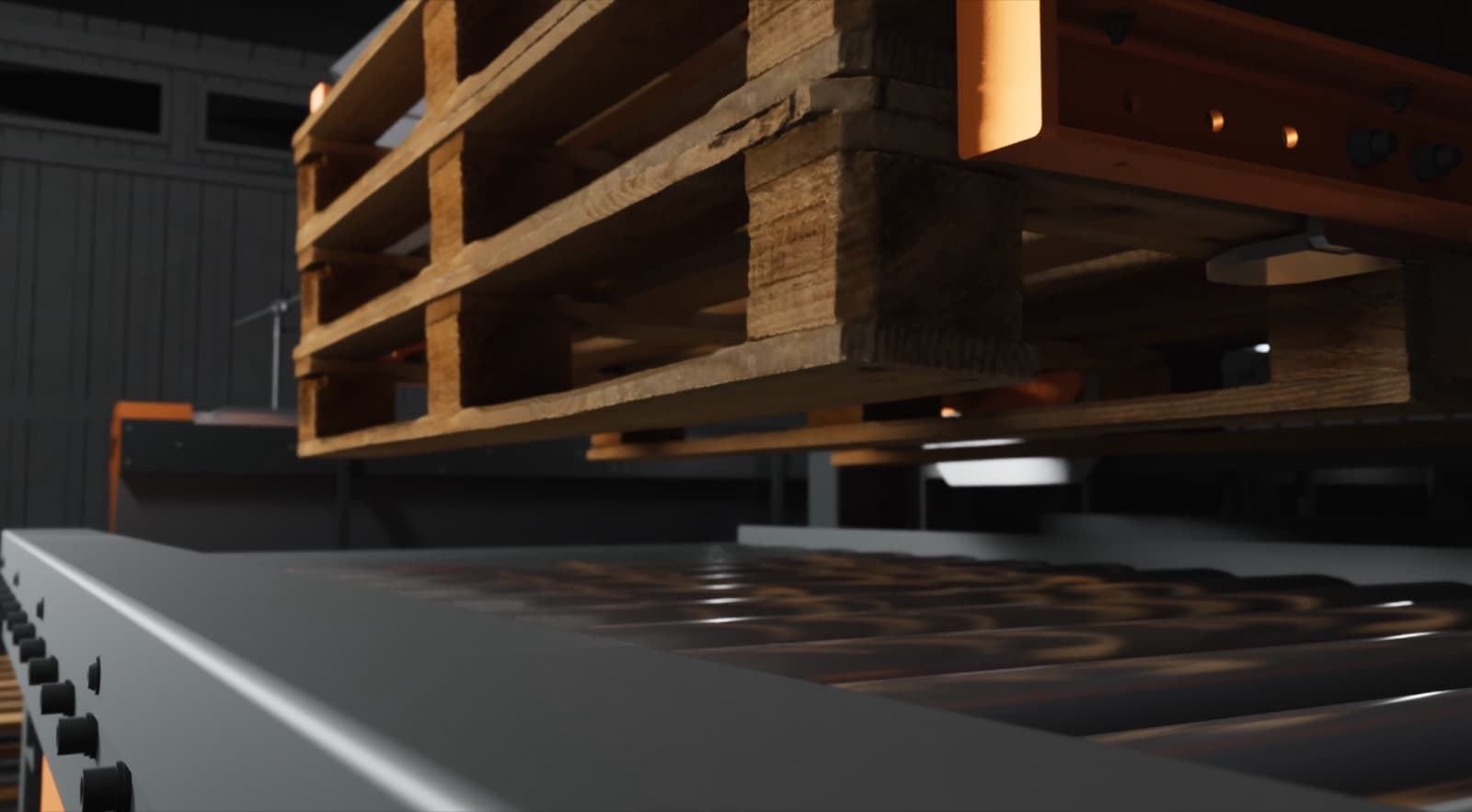 Pallet destackers — automatic pallet magazine — visualisation 6