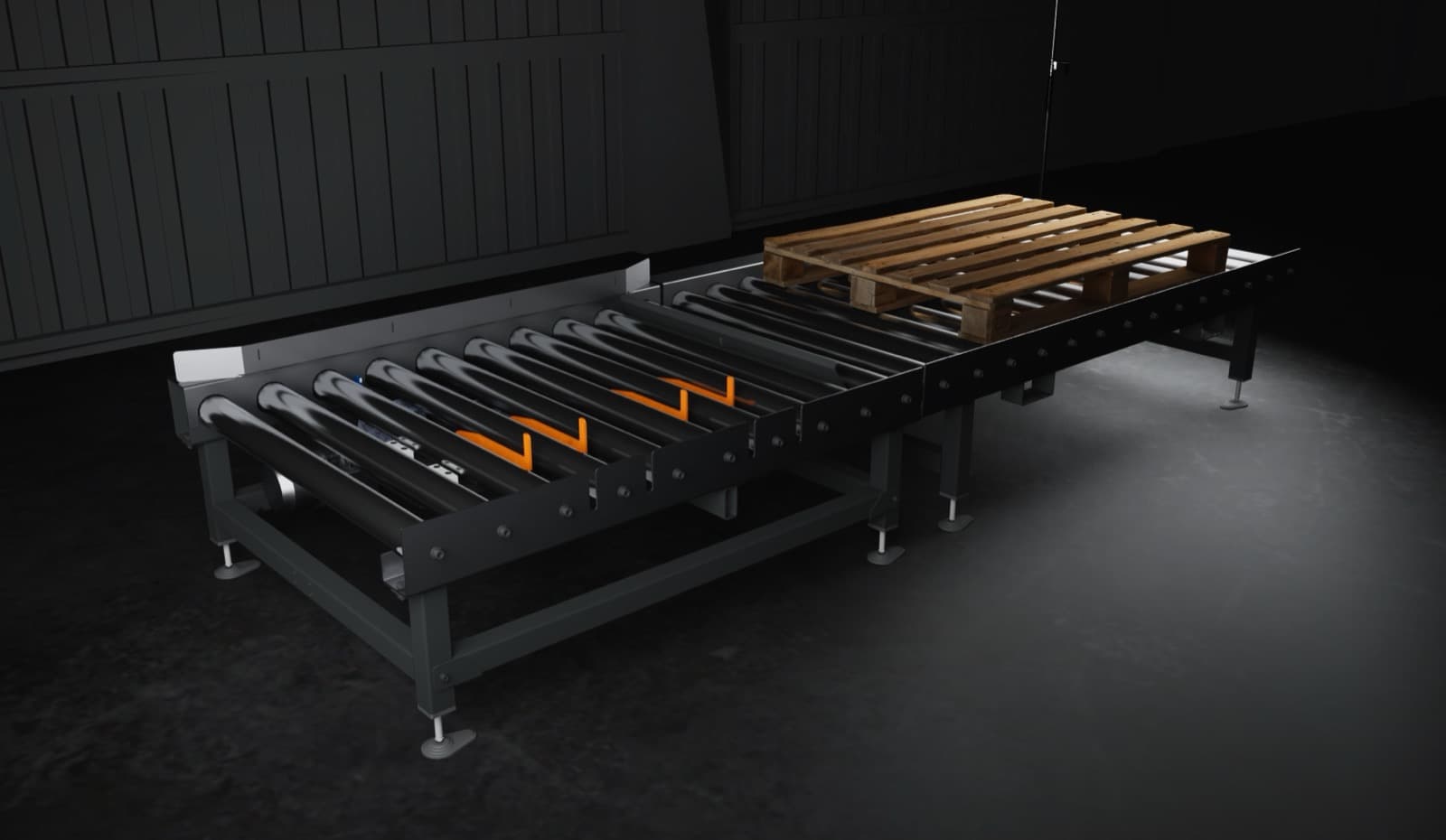 Pallet & roller conveyors — visualisation 1