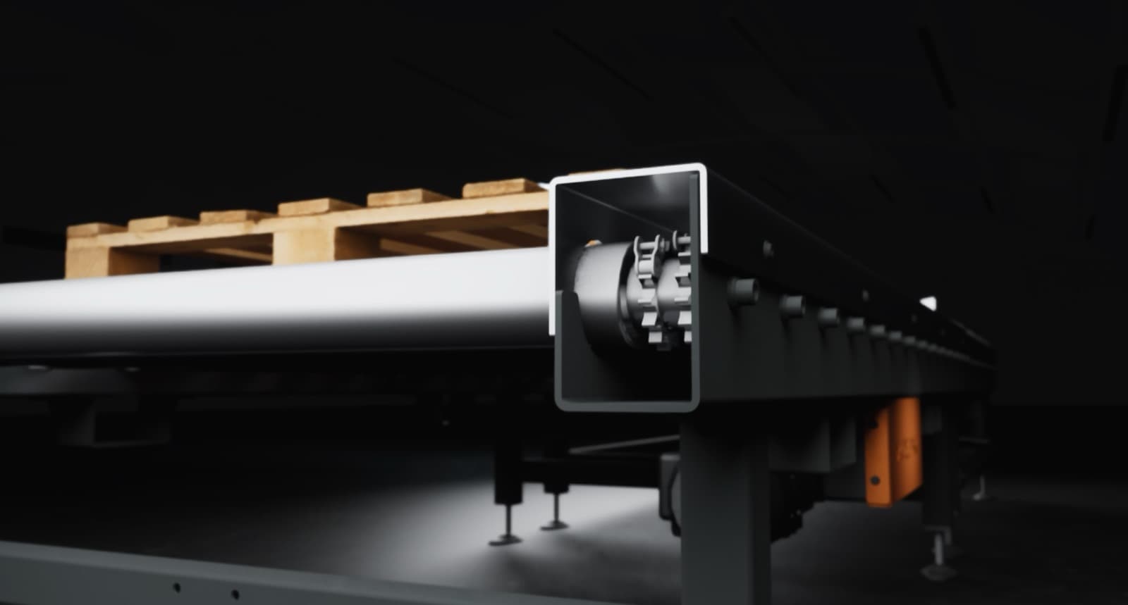 Pallet & roller conveyors — visualisation 3